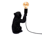 Tischlampe Affe – Schwarz, Mittel