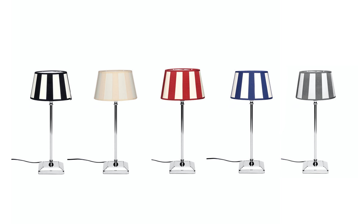 Tischlampe - Lampenschirm gestreift