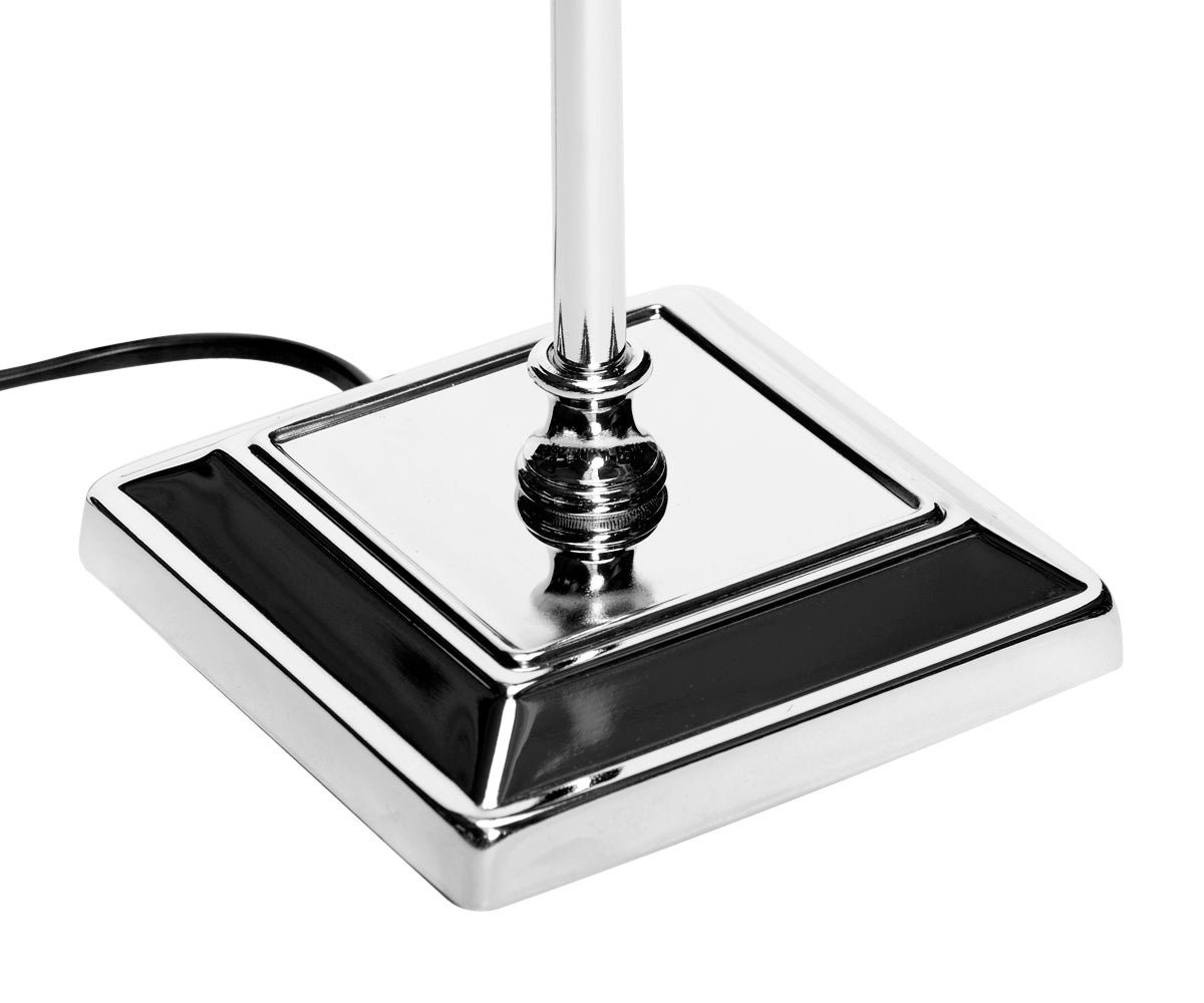 Tischlampe - Lampenschirm gestreift – Weinrot - Creme, Schirm oval - 22 x 14 x 15 cm, quadratischer Fuß