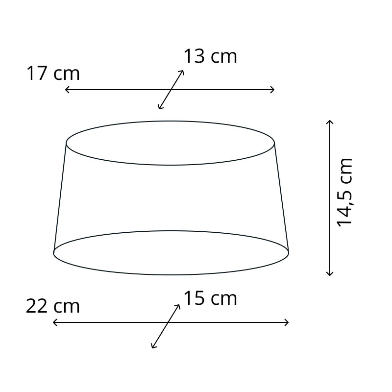 Lampenschirm gestreift – Weinrot - Creme, oval - 22x15x15 cm