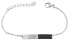 Edelstahl Armband mit Gravur – Ohne Gravur, Panzerkette, Modell 2