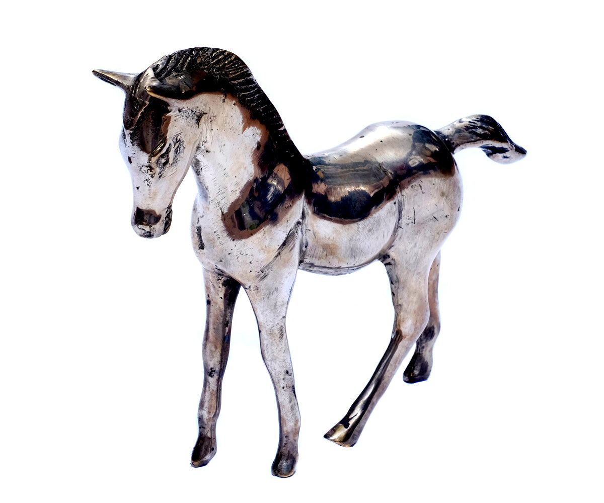 Silbernes Pferd – Groß