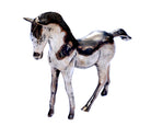 Silbernes Pferd – Groß