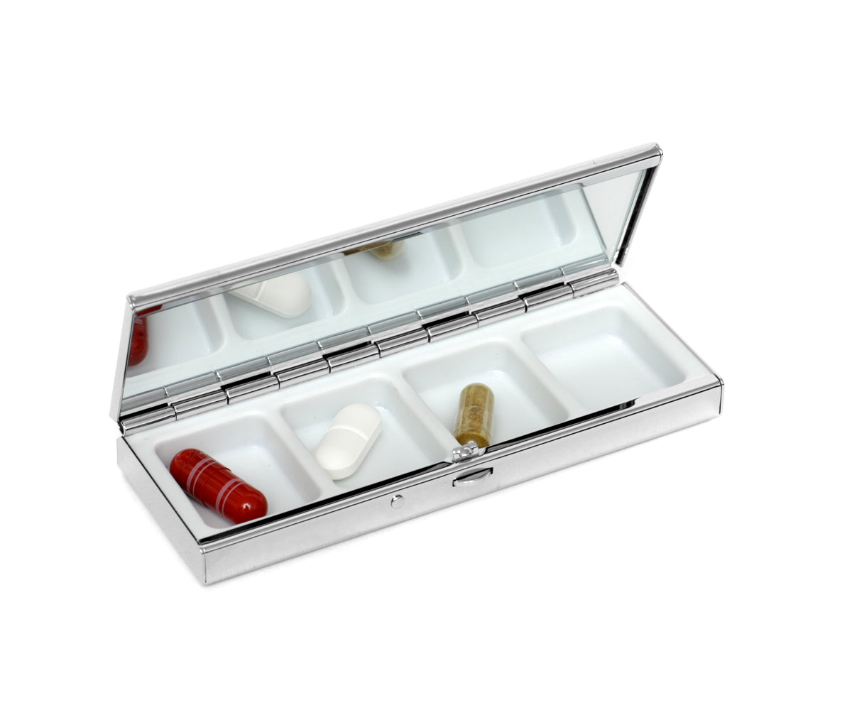 Pillenetui, rechteckig – Detailansicht