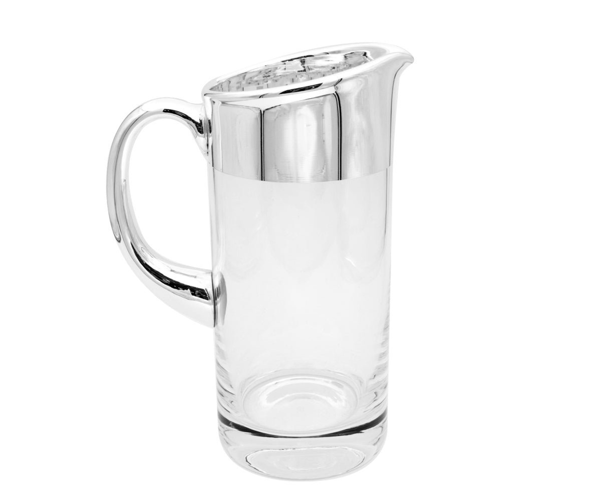 Glaskanne mit Silberrand – Pitcher – Ansicht 3