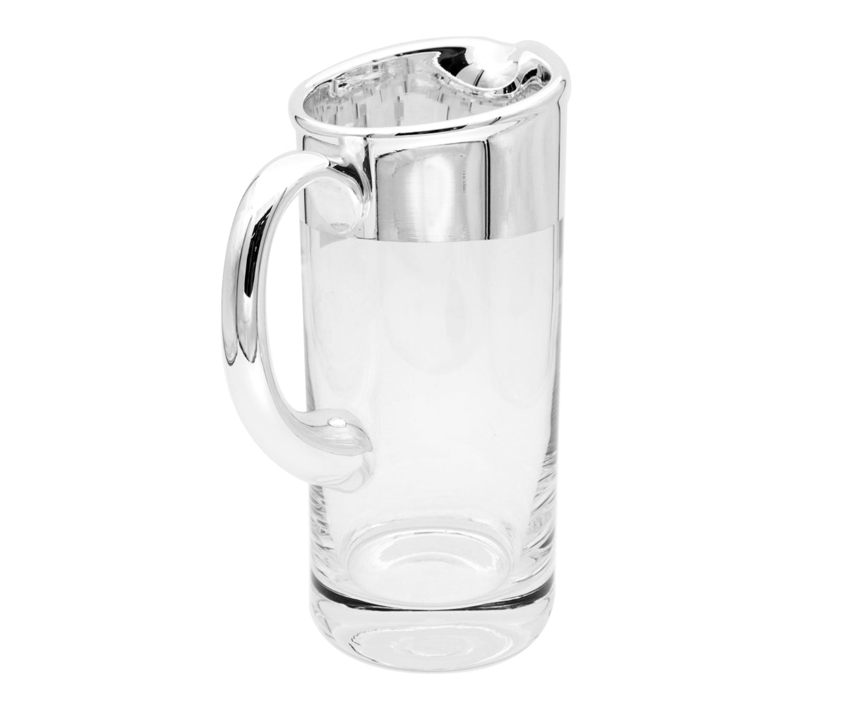 Glaskanne mit Silberrand – Pitcher – Ansicht 6