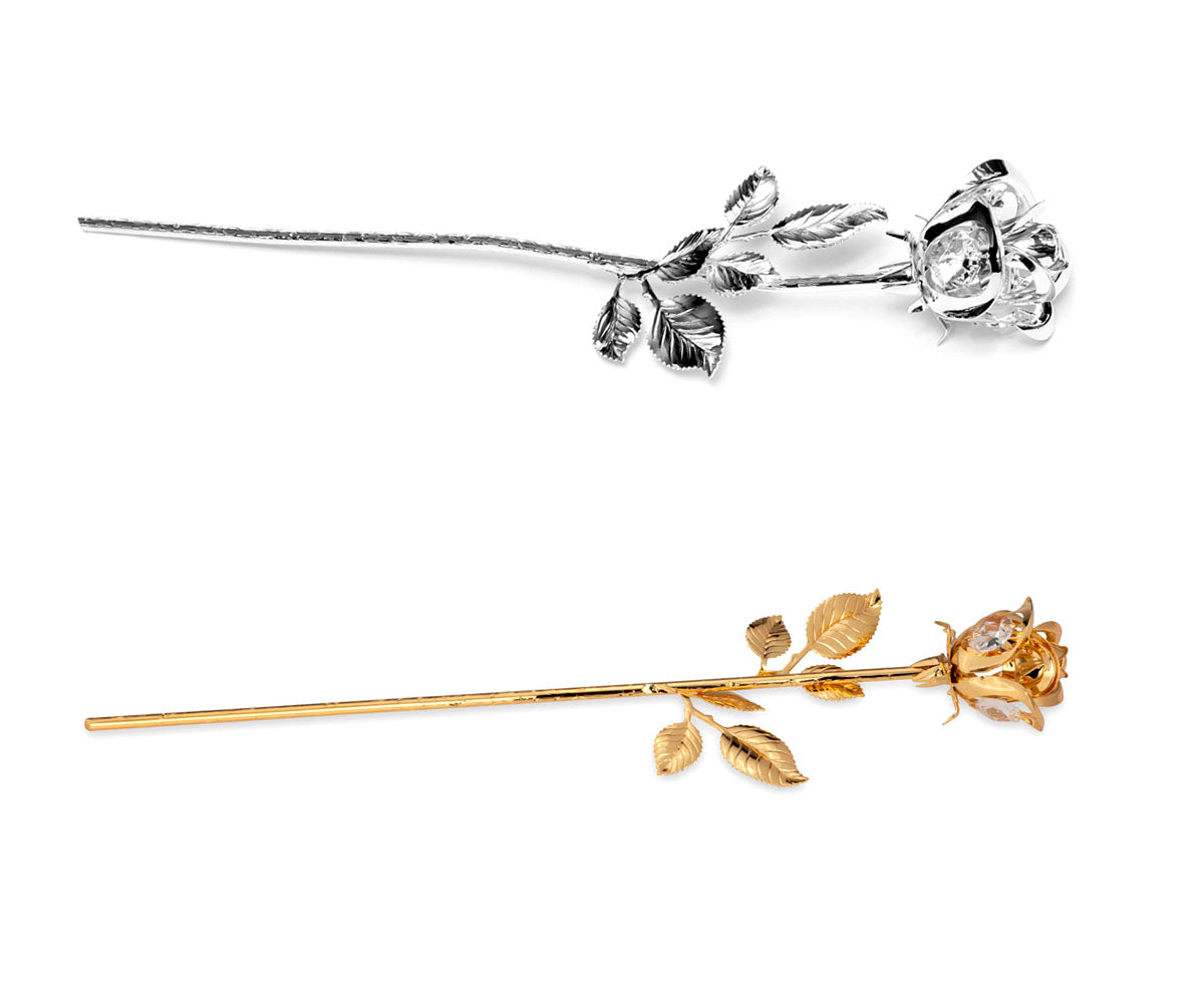 Metall Rose Kristall