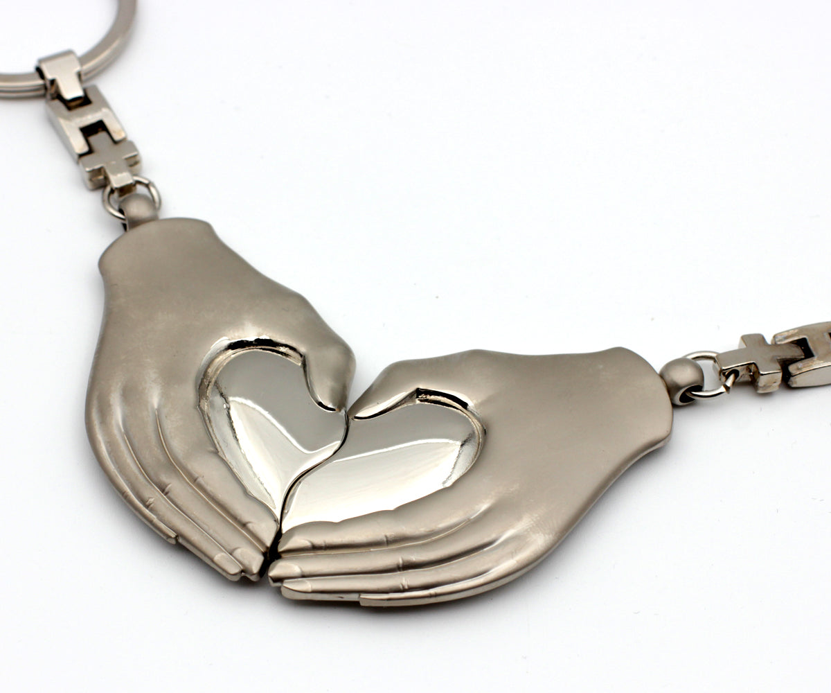 Schlüsselanhänger Herz Hand Set  – Detailansicht