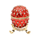 Schmuckei Emaille vergoldet – Rot, XS