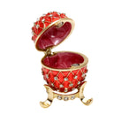 Schmuckei Emaille vergoldet – Rot, XS
