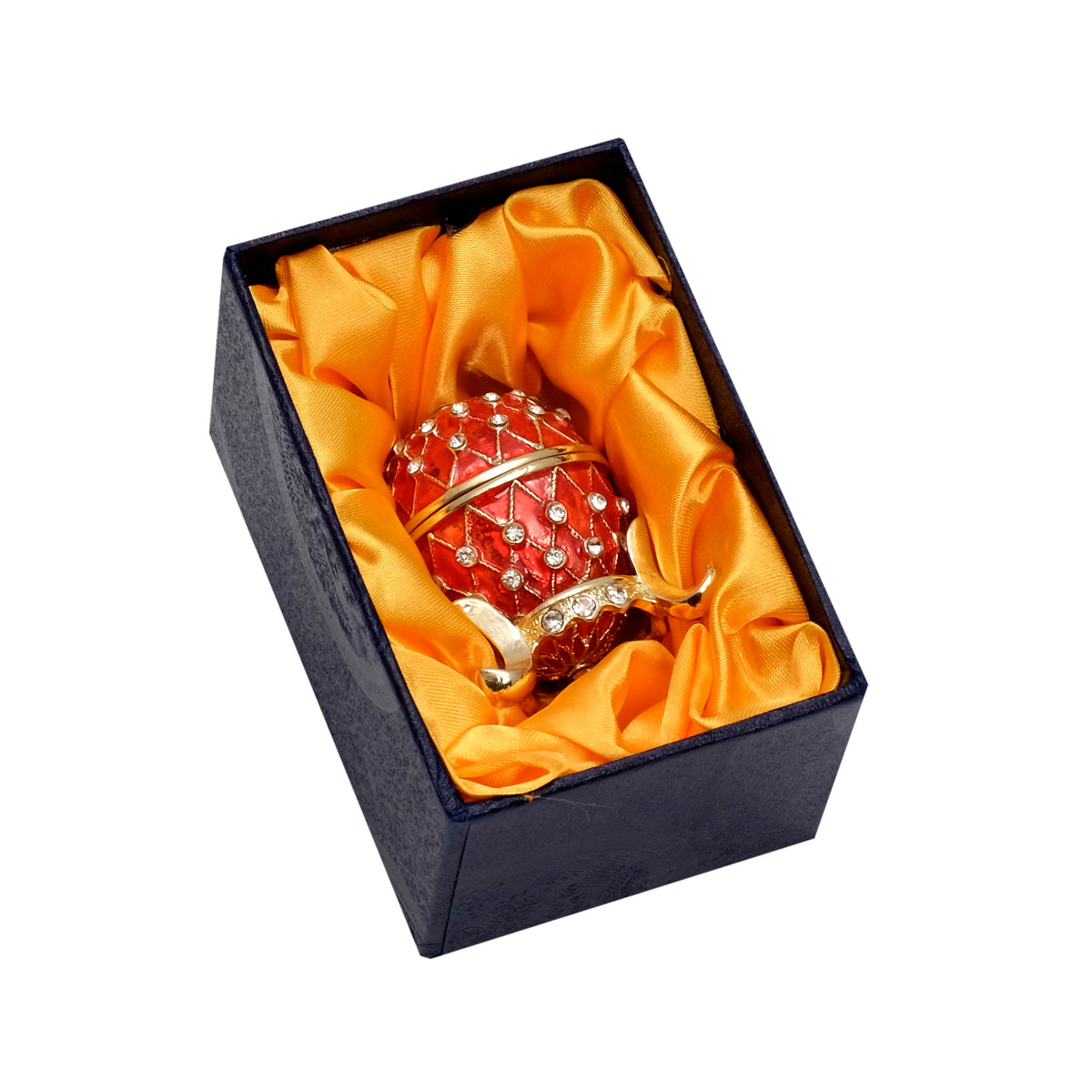 Schmuckei Emaille vergoldet – Rot, XS