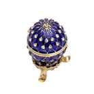 Schmuckei Emaille vergoldet – Blau, XS