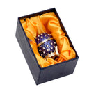 Schmuckei Emaille vergoldet – Blau, XS