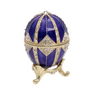 Schmuckei Emaille vergoldet – Blau, M
