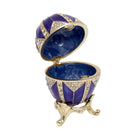 Schmuckei Emaille vergoldet – Blau, M