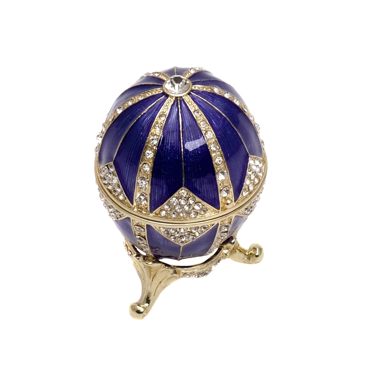 Schmuckei Emaille vergoldet – Blau, M