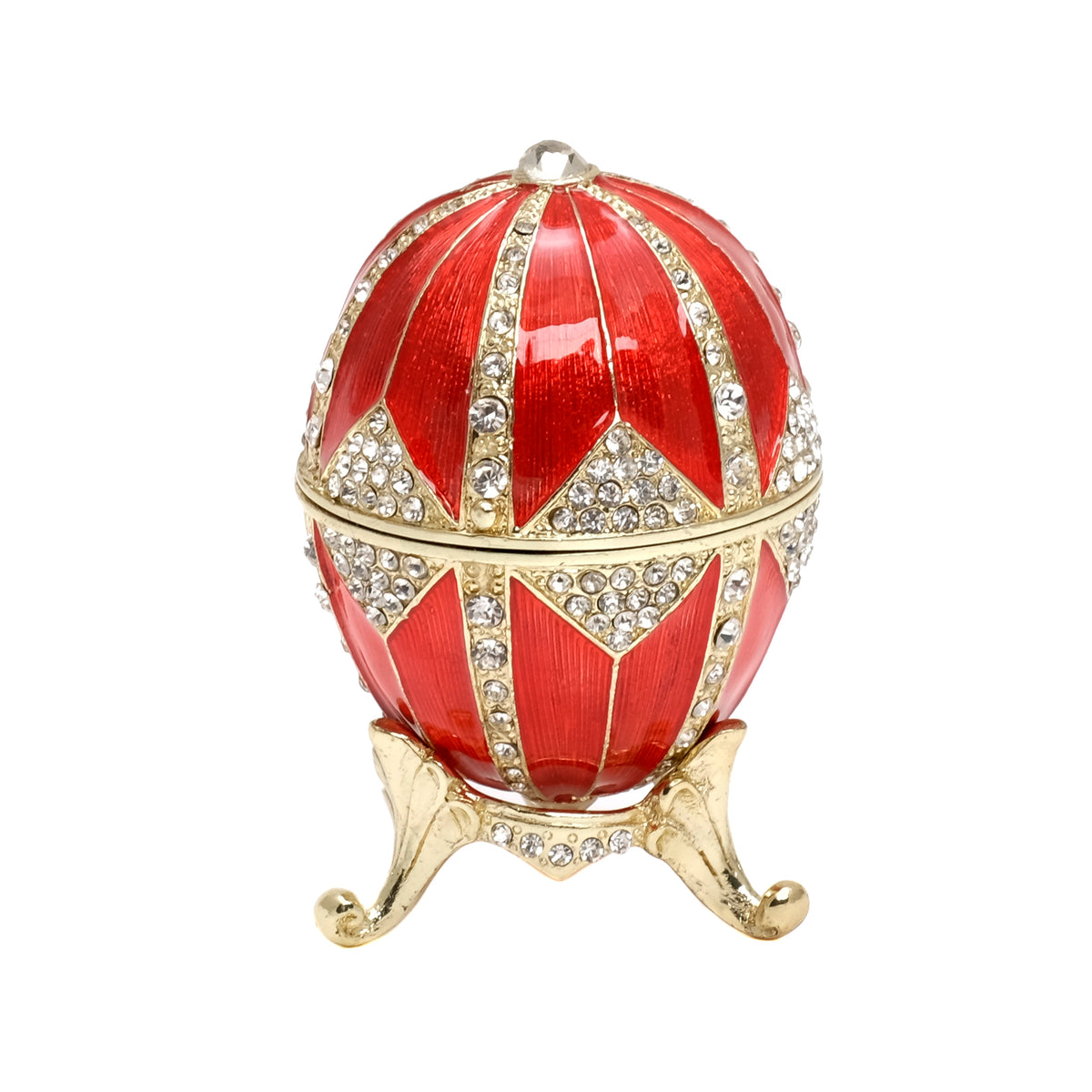 Schmuckei Emaille vergoldet – Rot, M