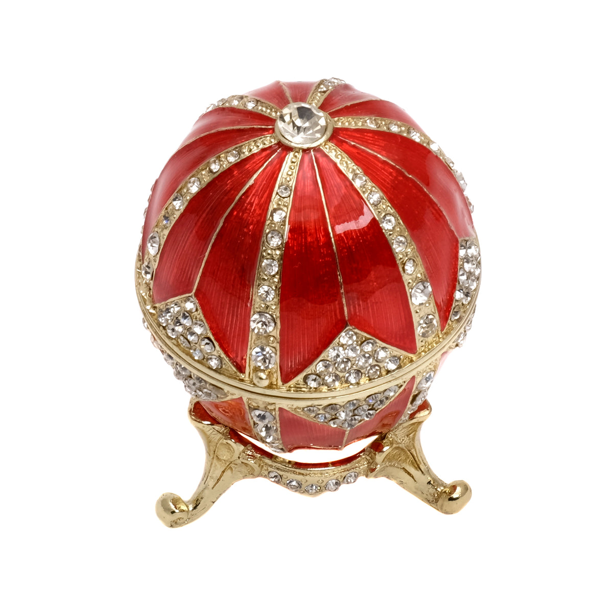 Schmuckei Emaille vergoldet – Rot, M