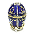 Schmuckei Emaille vergoldet – Blau, L