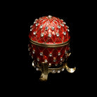 Schmuckei Emaille vergoldet – Rot, XS