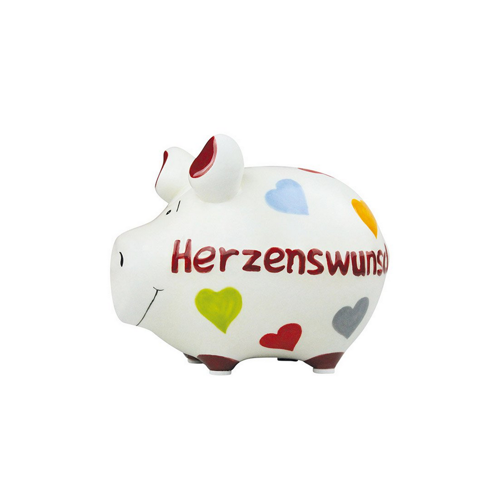 Sparschwein Hochzeit – Herzenswunsch (9 x 9 x 12 cm)