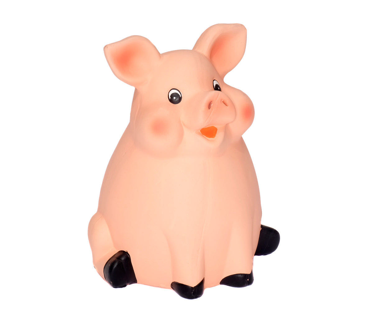Sparschwein im Stall – Detailansicht
