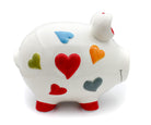Sparschwein Hochzeit – Herzen Bunt (25 x 30 x 25 cm)