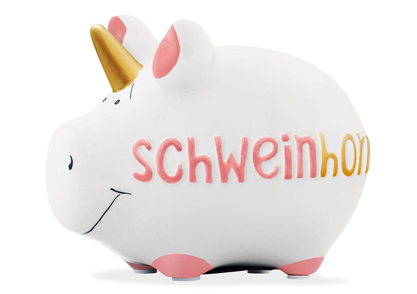 Sparschwein Hochzeit – Schweinhorn (9 x 9 x 12,5 cm)