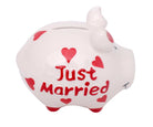 Sparschwein Hochzeit – Just Married (9 x 9 x 12,5 cm)