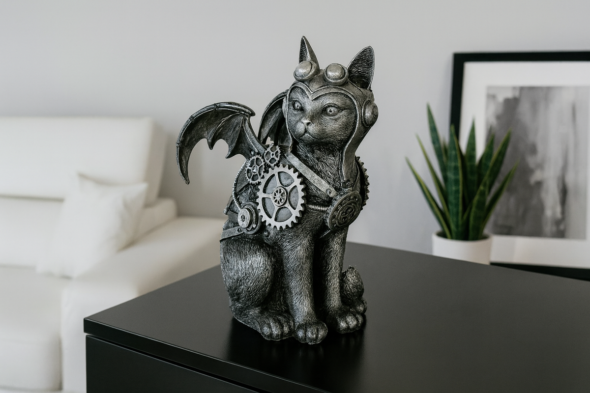 Steampunk Deko Katze – Ansicht 7