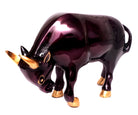 Figur Stier Metall – Bronze/Lila