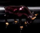 Figur Stier Metall – Bronze/Lila