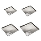 Tablett Aluminium – Quadratisch – 50 x 50 cm, Halbmond