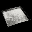 Tablett Aluminium – Quadratisch – 40 x 40 cm, Hammerschlag