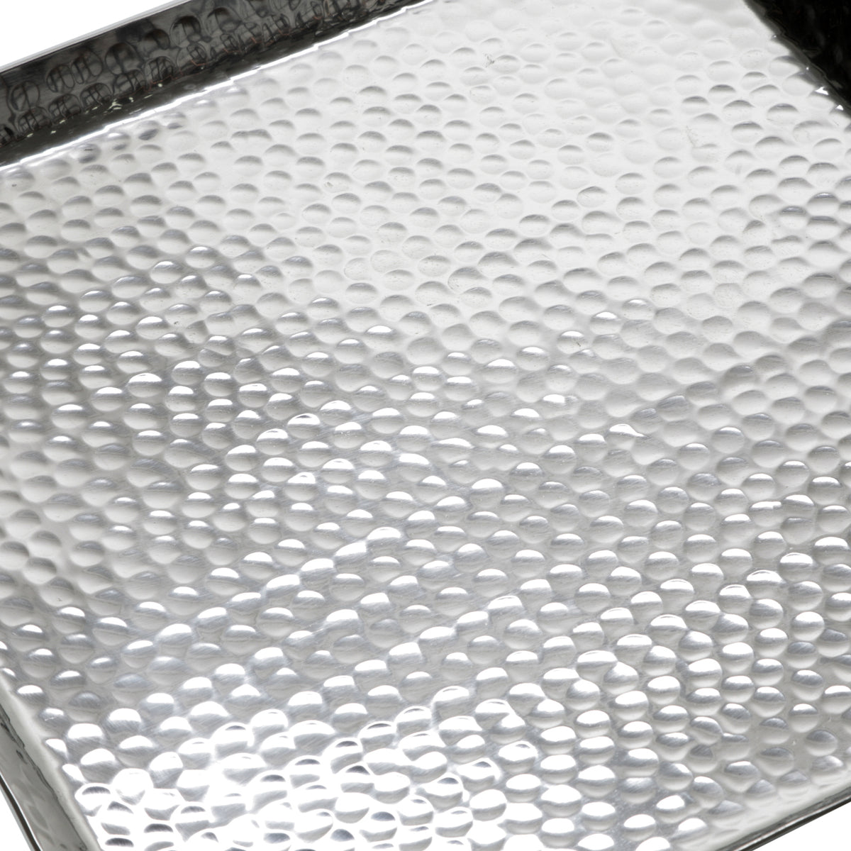 Tablett Aluminium – Quadratisch – Detailansicht