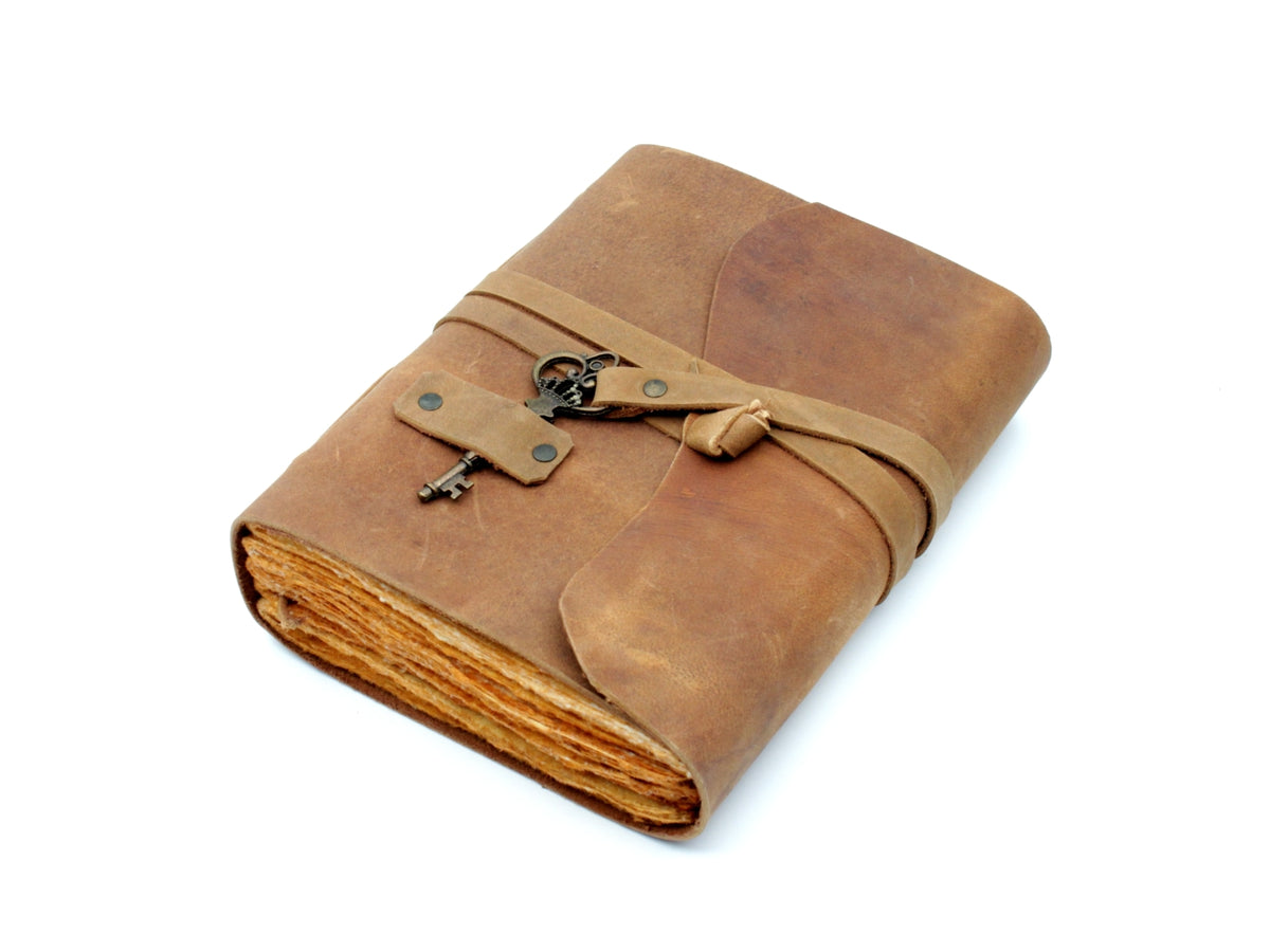 Leder Tagebuch handgefertigt Vintage – 10