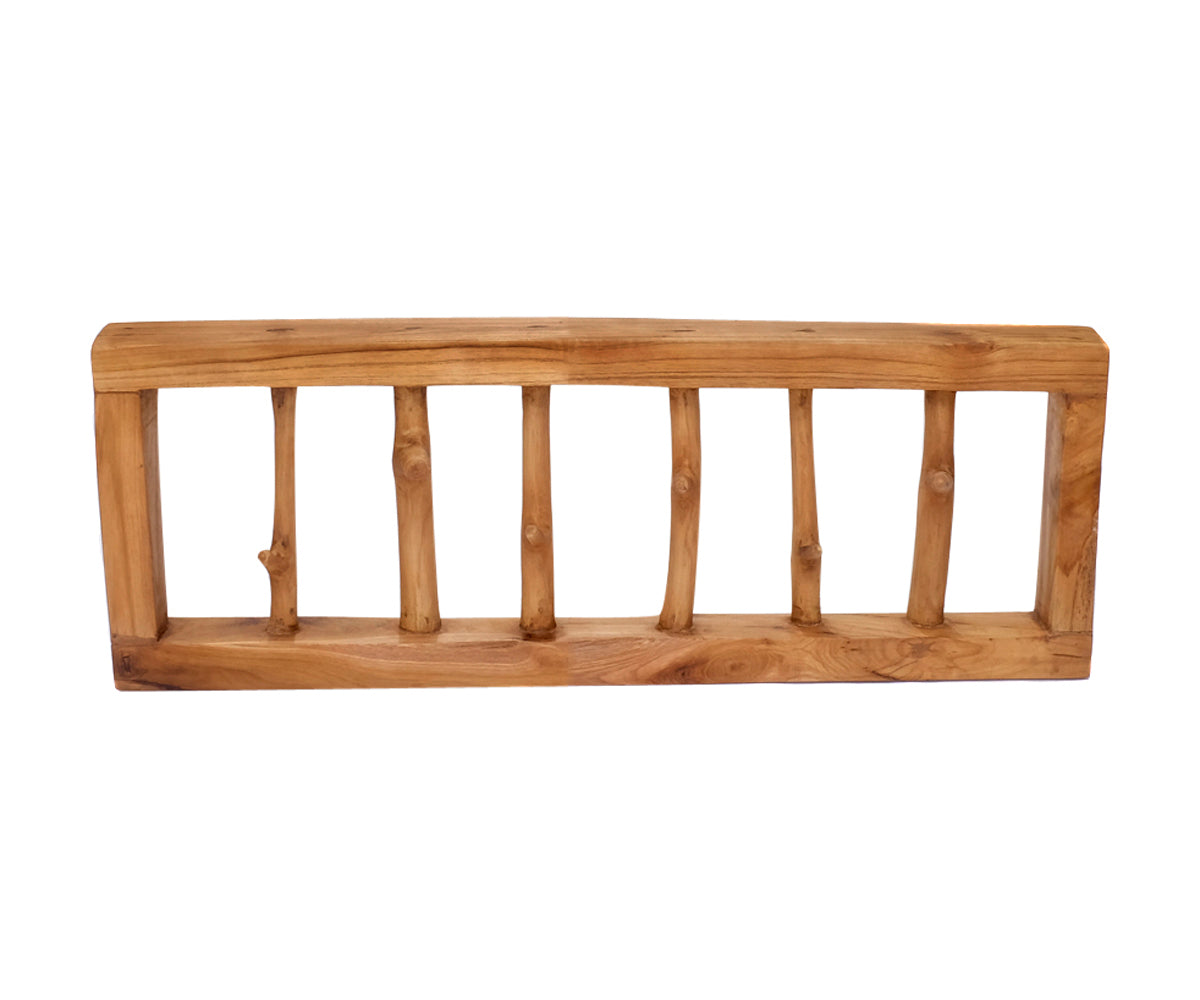 Teakholz Garderobe – 6 Haken