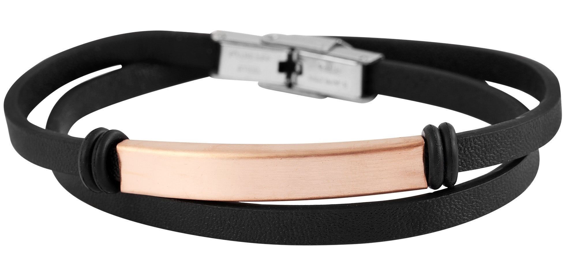 Edelstahl Armband mit Gravur – Ohne Gravur, Wickelarmband, Modell 6