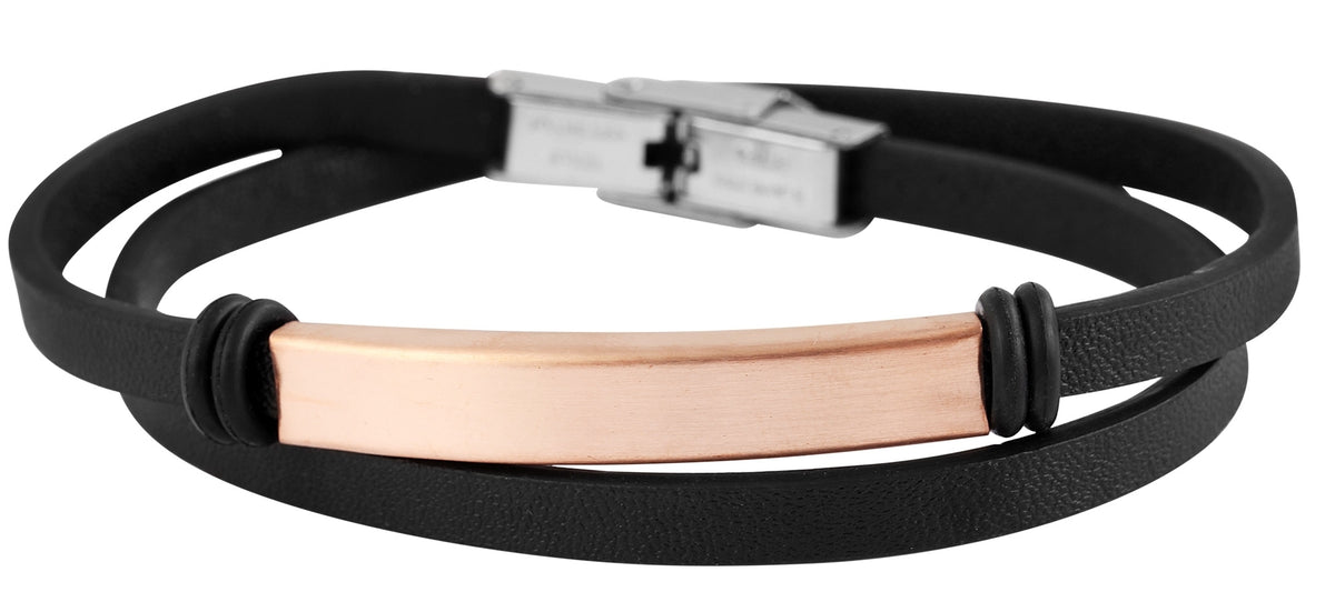 Edelstahl Armband mit Gravur – Ohne Gravur, Wickelarmband, Modell 6