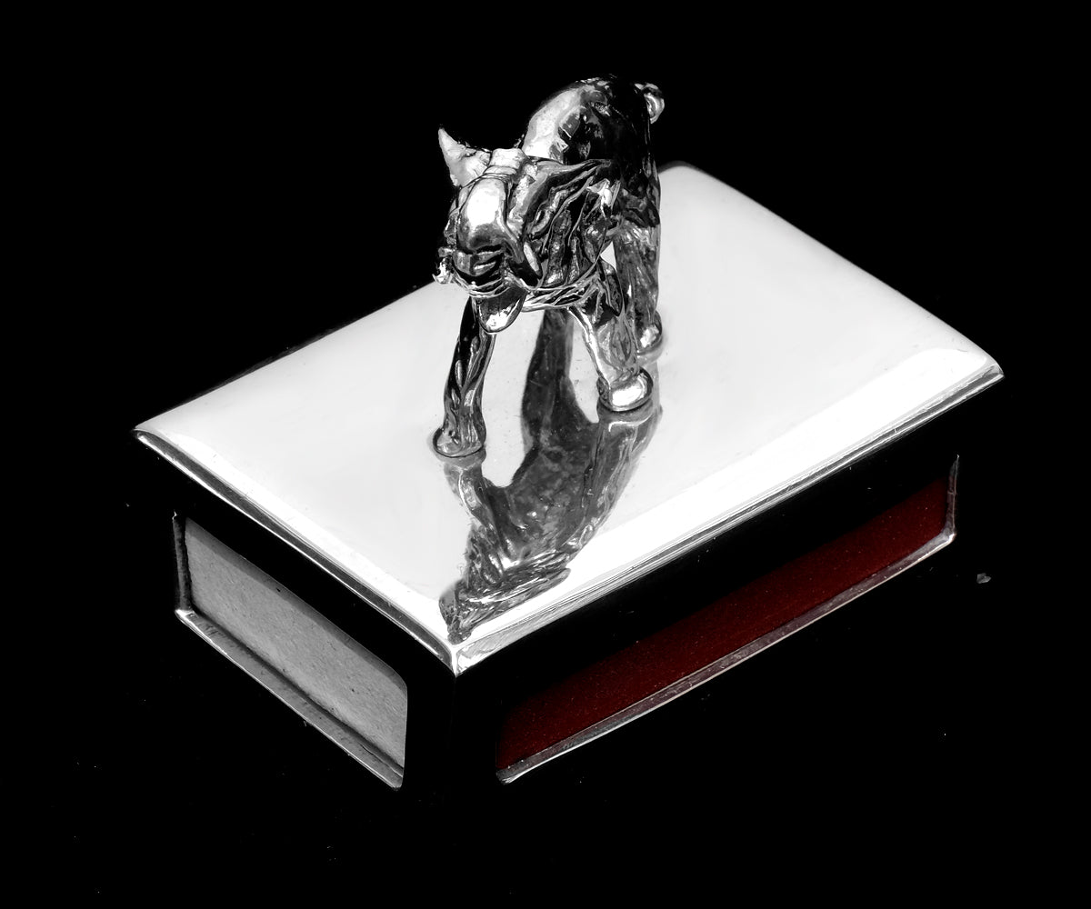 Streichholzschachtel Metall – Klein, Ohne Gravur, Elefant