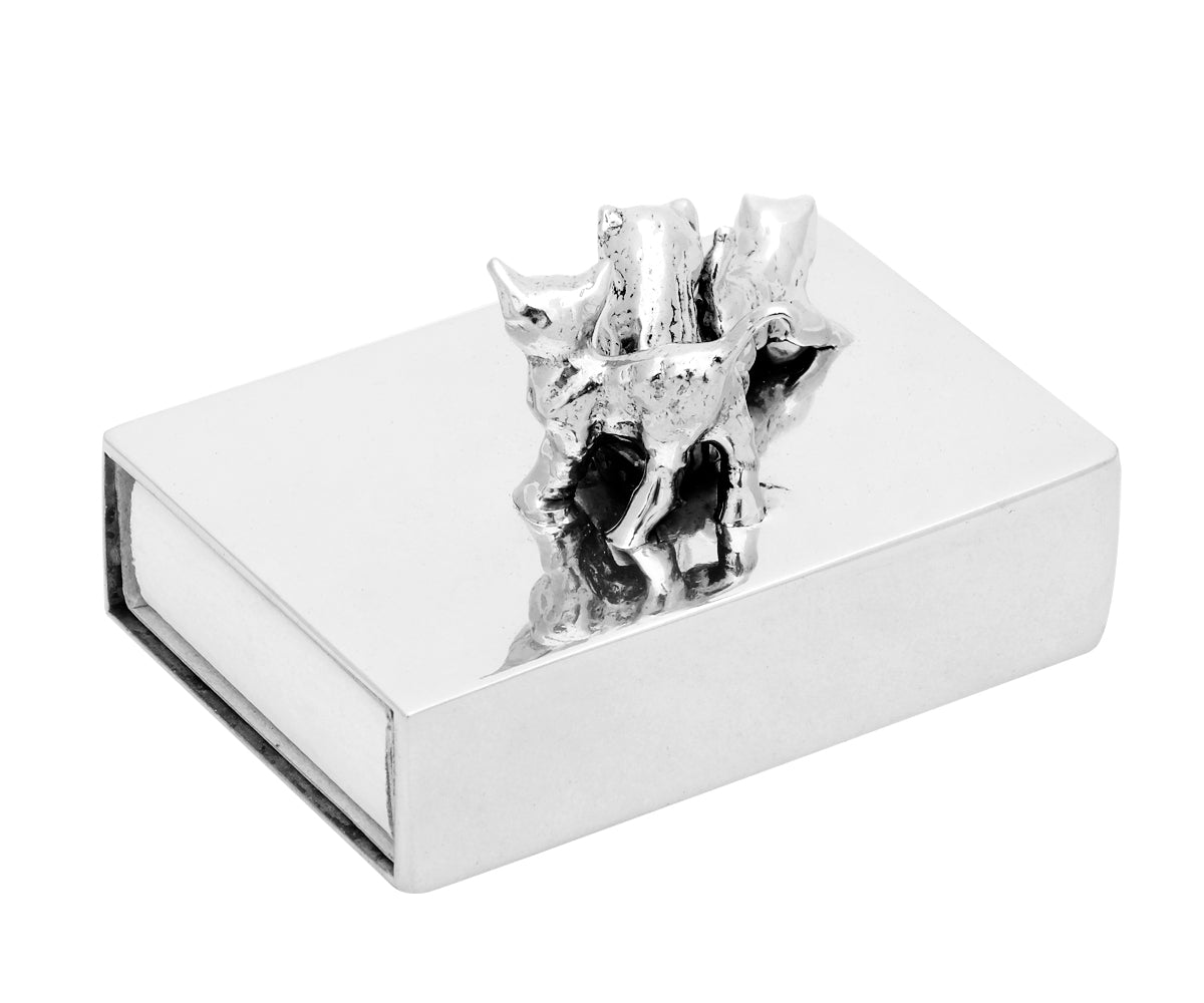 Streichholzschachtel Metall – Klein, Ohne Gravur, 3 Katzen