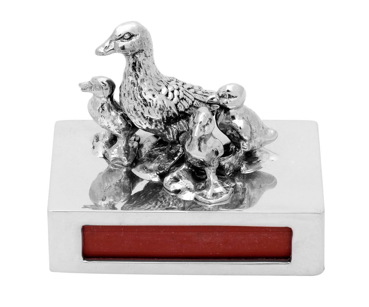 Streichholzschachtel Metall – Klein, Ohne Gravur, Enten