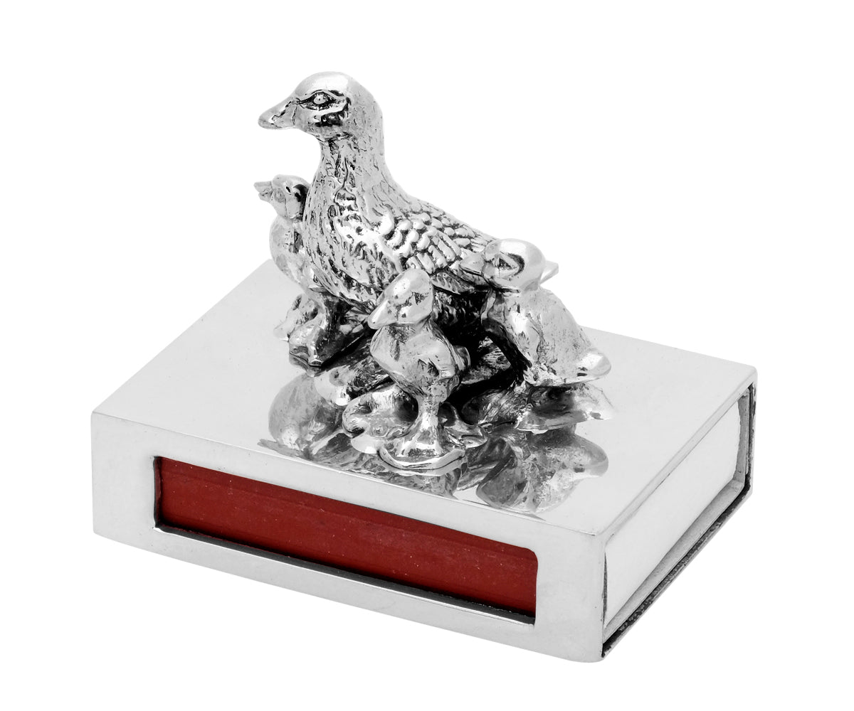 Streichholzschachtel Metall – Klein, Ohne Gravur, Enten