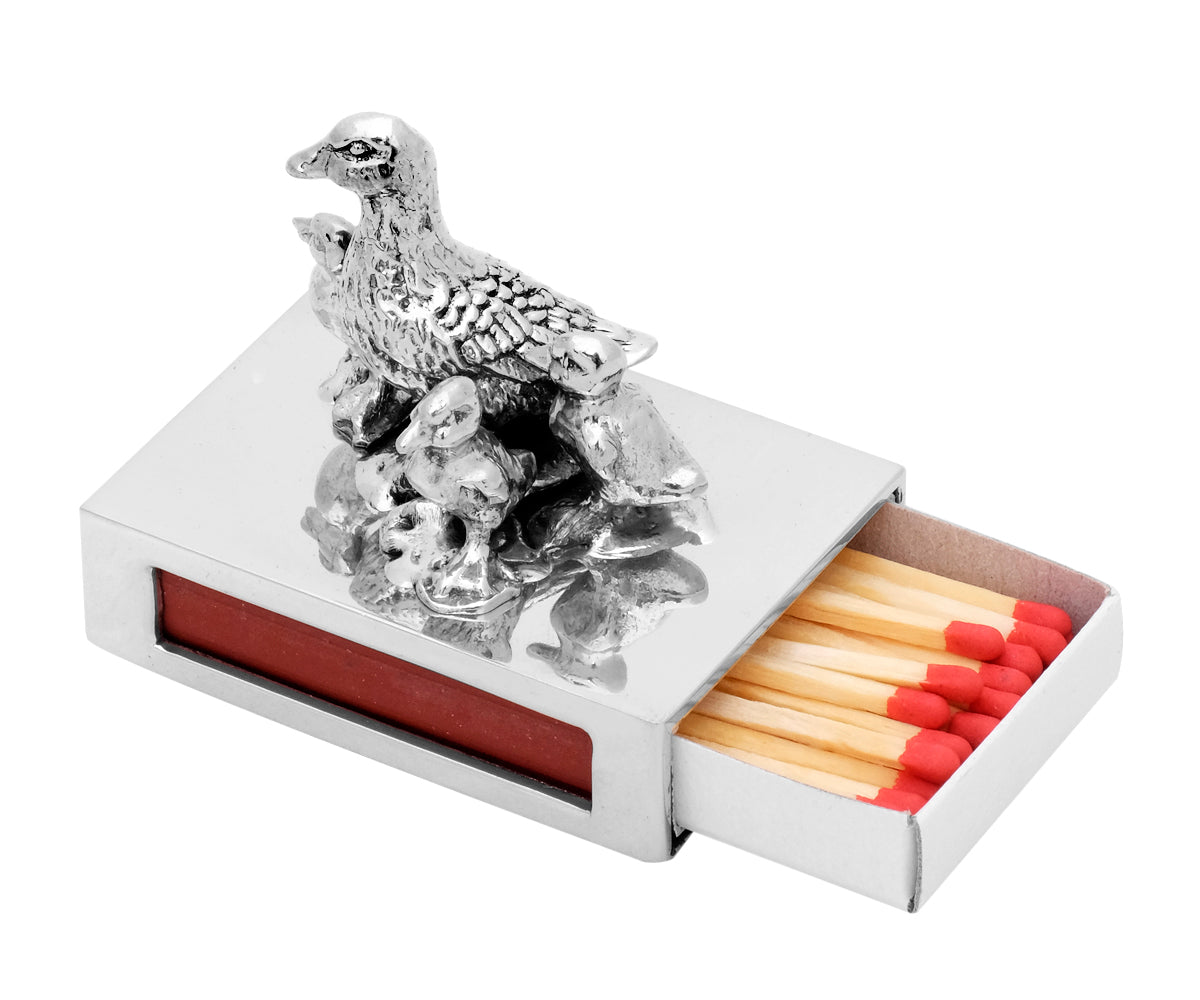 Streichholzschachtel Metall – Klein, Ohne Gravur, Enten