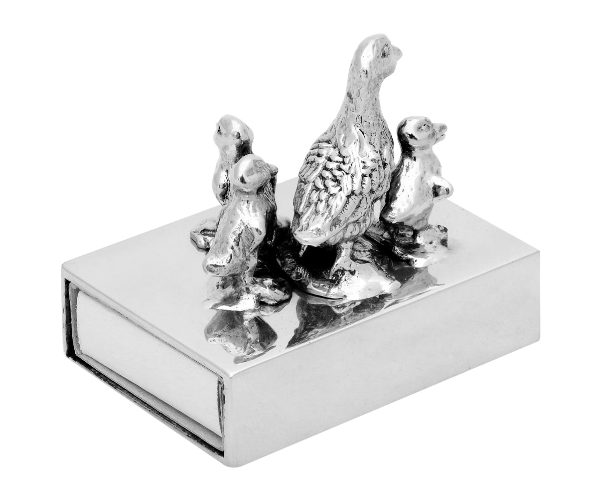 Streichholzschachtel Metall – Klein, Ohne Gravur, Enten