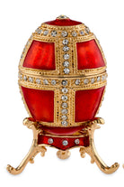 Schmuckei Emaille vergoldet – Rot, S