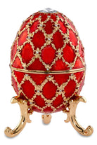 Schmuckei Emaille vergoldet – Rot, XL