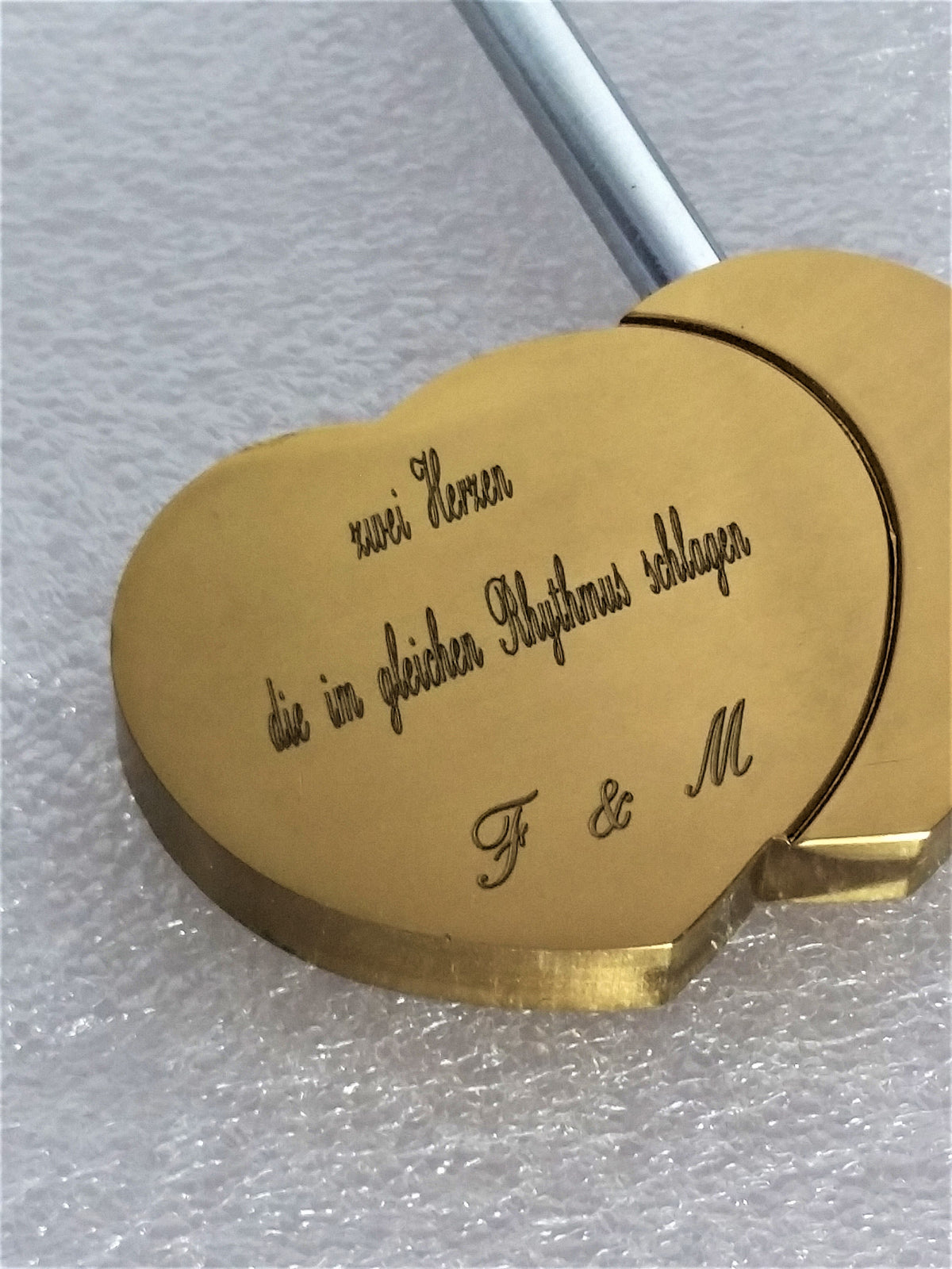 Liebesschloss Herz Gold – Ansicht 5