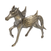 Figur Pegasus Pferd Messing, versilbert 1