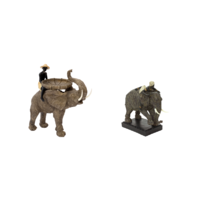 Deko Elefant Groß Afrikanische Skulptur für das Wohnzimmer